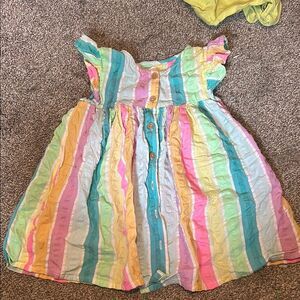 🖤2/&25. Colorful Striped Kids Dress
